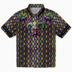 Mardi Gras Mask Hawaiian Shirt