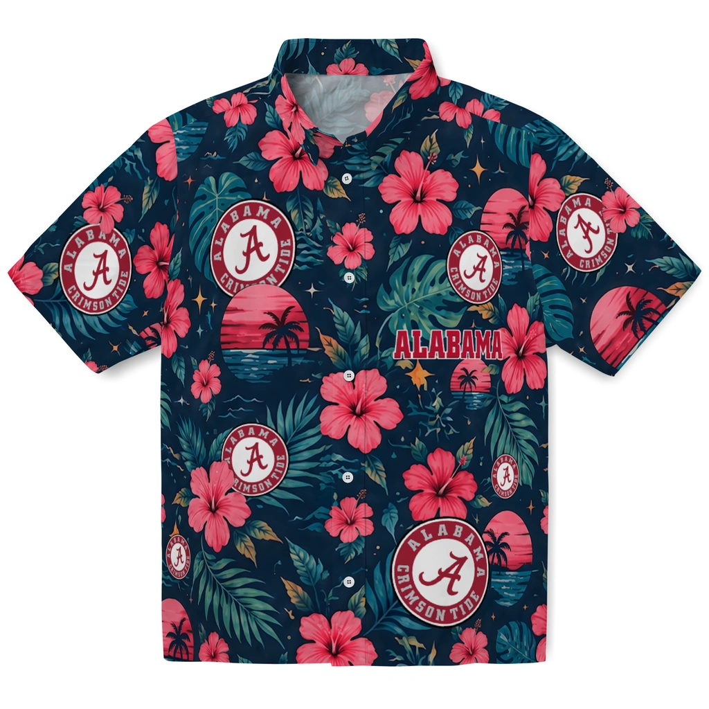 Alabama Crimson Tide Hawaiian Shirt - Custom Crimson Blue