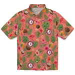 Alabama Crimson Tide Hawaiian Shirt - Customized Coral Pink 1 Alabama Crimson Tide Hawaiian Shirt – Customized Coral Pink