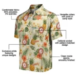 Alabama Crimson Tide Hawaiian Shirt – Personalized Cream