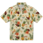 Arizona Cardinals Hawaiian Shirt - Custom Cream 1 Arizona Cardinals Hawaiian Shirt – Custom Cream