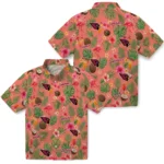 Arizona Cardinals Hawaiian Shirt – Personalized Coral Pink