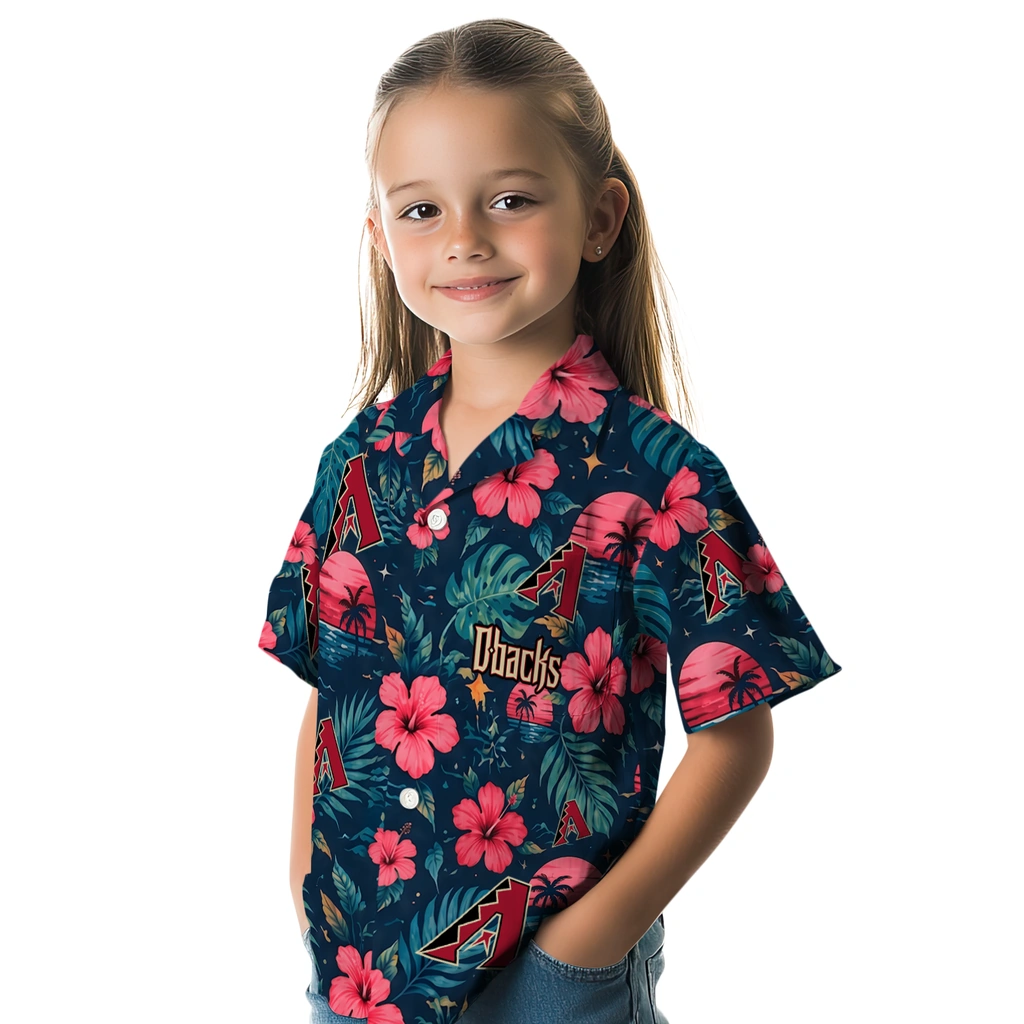 Arizona Diamondbacks Hawaiian Shirt - Customized Red Blue Arizona Diamondbacks Hawaiian Shirt - Customized Red Blue