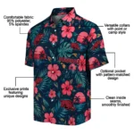 Arkansas Razorbacks Hawaiian Shirt – Customized Red Blue