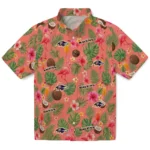 Baltimore Ravens Hawaiian Shirt - Customized Coral Pink 1 Baltimore Ravens Hawaiian Shirt – Customized Coral Pink