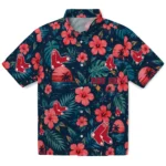 Boston Red Sox Hawaiian Shirt – Customized Red Blue