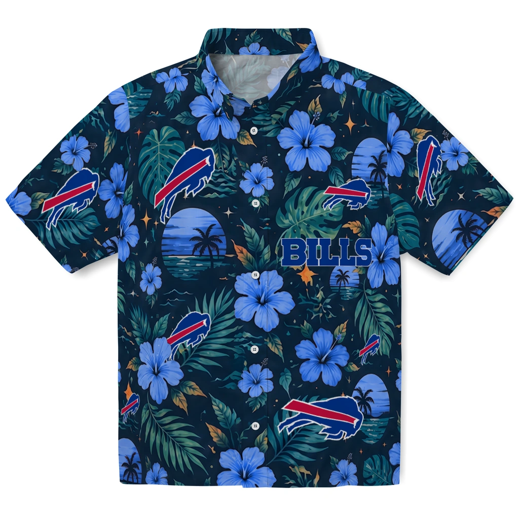 Buffalo Bills Hawaiian Shirt - Customized Blue