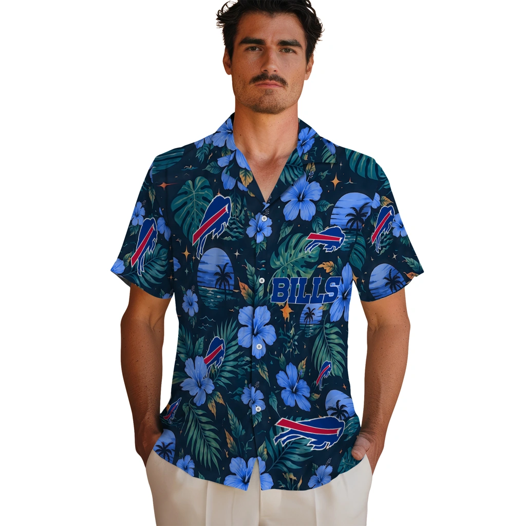 Buffalo Bills Hawaiian Shirt - Customized Blue Buffalo Bills Hawaiian Shirt - Customized Blue