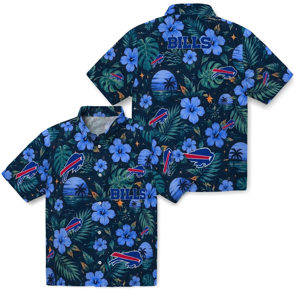 Buffalo Bills Hawaiian Shirt - Customized Blue Buffalo Bills Hawaiian Shirt - Customized Blue