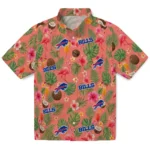 Buffalo Bills Hawaiian Shirt - Personalized Coral Pink 1 Buffalo Bills Hawaiian Shirt – Personalized Coral Pink