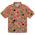 Carolina Panthers Hawaiian Shirt – Custom Coral Pink