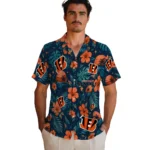 Cincinnati Bengals Hawaiian Shirt – Customized Orange Blue