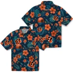Cincinnati Bengals Hawaiian Shirt – Customized Orange Blue