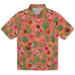 Cleveland Browns Hawaiian Shirt - Custom Coral Pink 1 Cleveland Browns Hawaiian Shirt – Custom Coral Pink