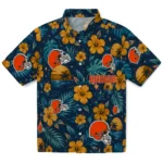 Cleveland Browns Hawaiian Shirt - Personalized Brown Blue 1 Cleveland Browns Hawaiian Shirt – Personalized Brown Blue