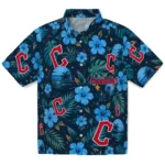 Cleveland Guardians Hawaiian Shirt - Personalized Navy Blue 1 Cleveland Guardians Hawaiian Shirt – Personalized Navy Blue