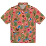 Detroit Lions Hawaiian Shirt - Custom Coral Pink 1 Detroit Lions Hawaiian Shirt – Custom Coral Pink