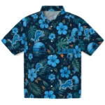 Detroit Lions Hawaiian Shirt - Personalized Blue 1 Detroit Lions Hawaiian Shirt – Personalized Blue