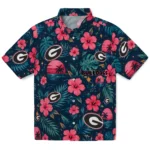 Georgia Bulldogs Hawaiian Shirt - Custom Red Blue 1 Georgia Bulldogs Hawaiian Shirt – Custom Red Blue