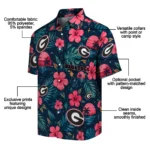 Georgia Bulldogs Hawaiian Shirt – Custom Red Blue