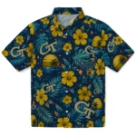 Georgia Tech Yellow Jackets Hawaiian Shirt - Customized Gold Blue 1 Georgia Tech Yellow Jackets Hawaiian Shirt – Customized Gold Blue