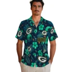 Green Bay Packers Hawaiian Shirt – Custom Green Blue