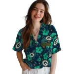 Green Bay Packers Hawaiian Shirt – Custom Green Blue