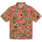 Green Bay Packers Hawaiian Shirt – Customized Coral Pink