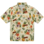 Green Bay Packers Hawaiian Shirt – Personalized Cream