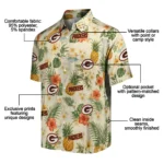 Green Bay Packers Hawaiian Shirt – Personalized Cream