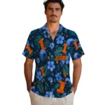 Illinois Fighting Illini Hawaiian Shirt – Customized Blue