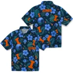 Illinois Fighting Illini Hawaiian Shirt – Customized Blue