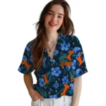Illinois Fighting Illini Hawaiian Shirt – Customized Blue