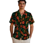 Illinois Fighting Illini Hawaiian Shirt – Customized Dark Green