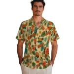 Illinois Fighting Illini Hawaiian Shirt – Personalized Cream