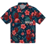 Indiana Hoosiers Hawaiian Shirt - Custom Red Blue 1 Indiana Hoosiers Hawaiian Shirt – Custom Red Blue