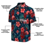 Indiana Hoosiers Hawaiian Shirt – Custom Red Blue