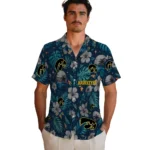 Iowa Hawkeyes Hawaiian Shirt – Personalized Black Blue
