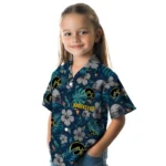 Iowa Hawkeyes Hawaiian Shirt – Personalized Black Blue