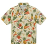 Kansas City Chiefs Hawaiian Shirt - Custom Cream 1 Kansas City Chiefs Hawaiian Shirt – Custom Cream