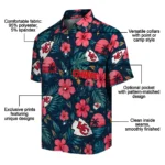 Kansas City Chiefs Hawaiian Shirt – Customized Red Blue