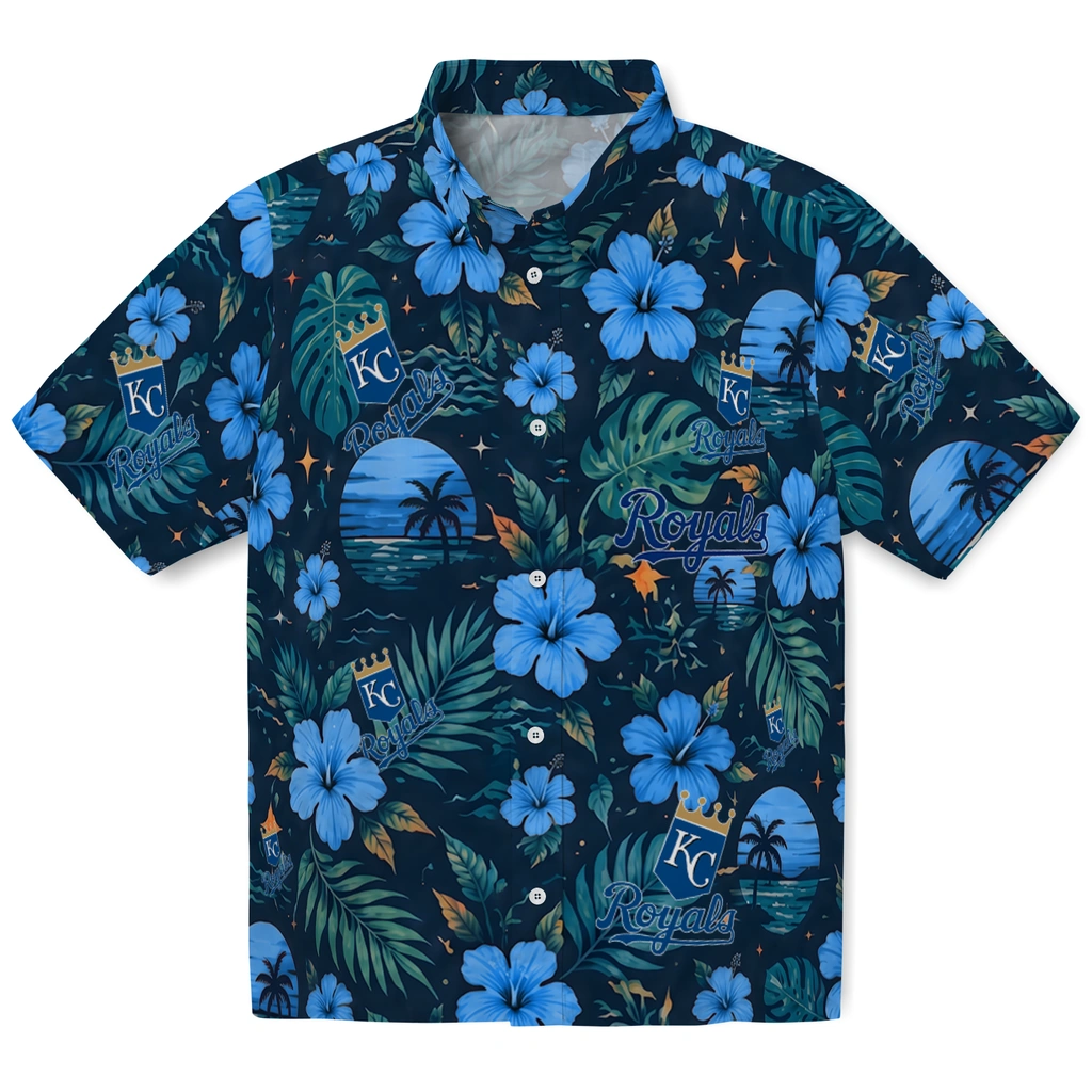 Kansas City Royals Hawaiian Shirt - Custom Royal Blue