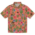 Kansas City Royals Hawaiian Shirt - Customized Coral Pink 1 Kansas City Royals Hawaiian Shirt – Customized Coral Pink