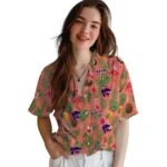Kansas State Wildcats Hawaiian Shirt – Custom Coral Pink