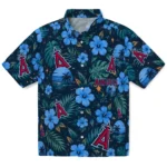 Los Angeles Angels Hawaiian Shirt - Customized Blue 1 Los Angeles Angels Hawaiian Shirt – Customized Blue