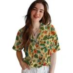 Miami Hurricanes Hawaiian Shirt – Custom Cream