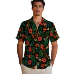 Miami Hurricanes Hawaiian Shirt – Personalized Dark Green