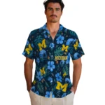 Michigan Wolverines Hawaiian Shirt – Customized Blue