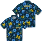 Michigan Wolverines Hawaiian Shirt – Customized Blue