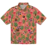 Mississippi State Bulldogs Hawaiian Shirt - Custom Coral Pink 1 Mississippi State Bulldogs Hawaiian Shirt – Custom Coral Pink